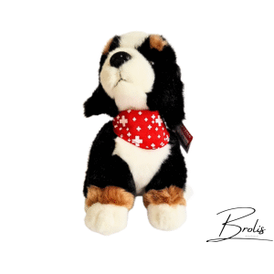 chien peluche foulard rouge souvenir Suisse